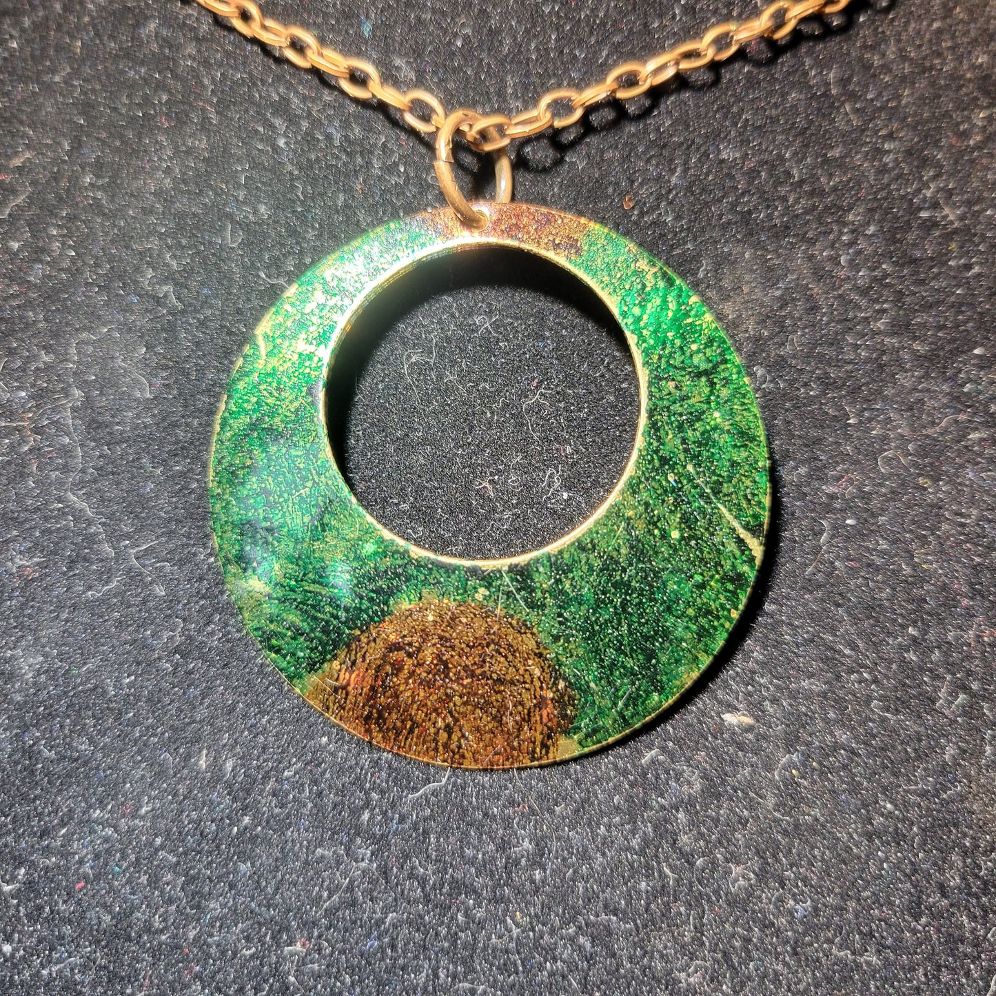 Green and Brown Pendant Necklace