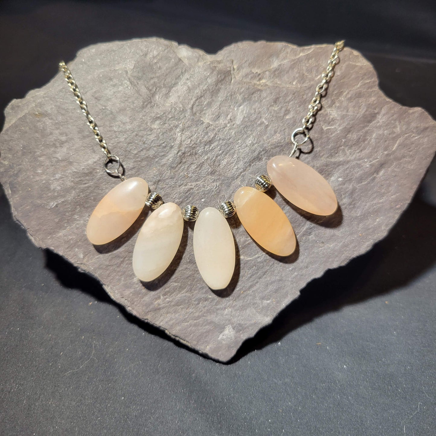 Pink Petal Beaded Necklace