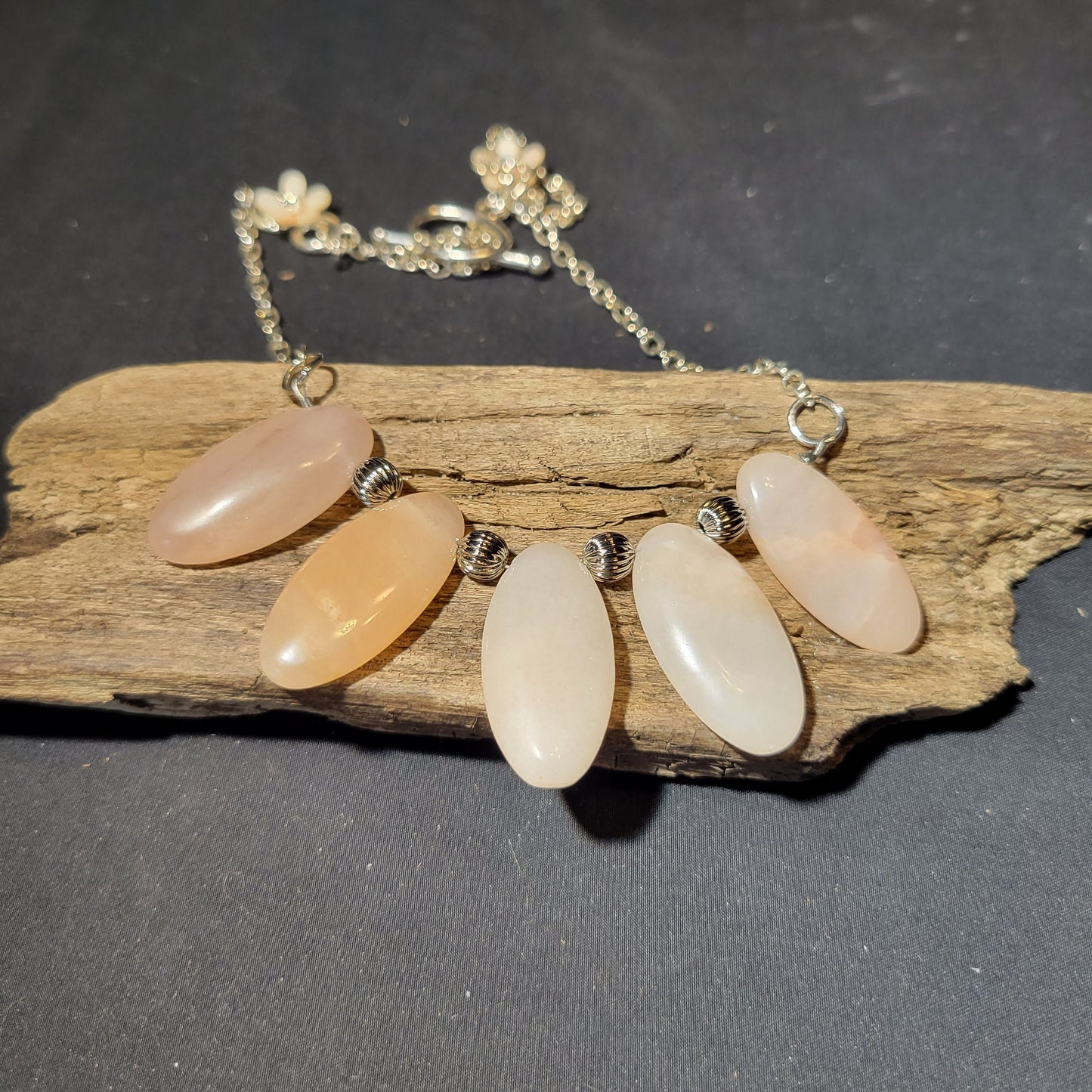 Pink Petal Beaded Necklace