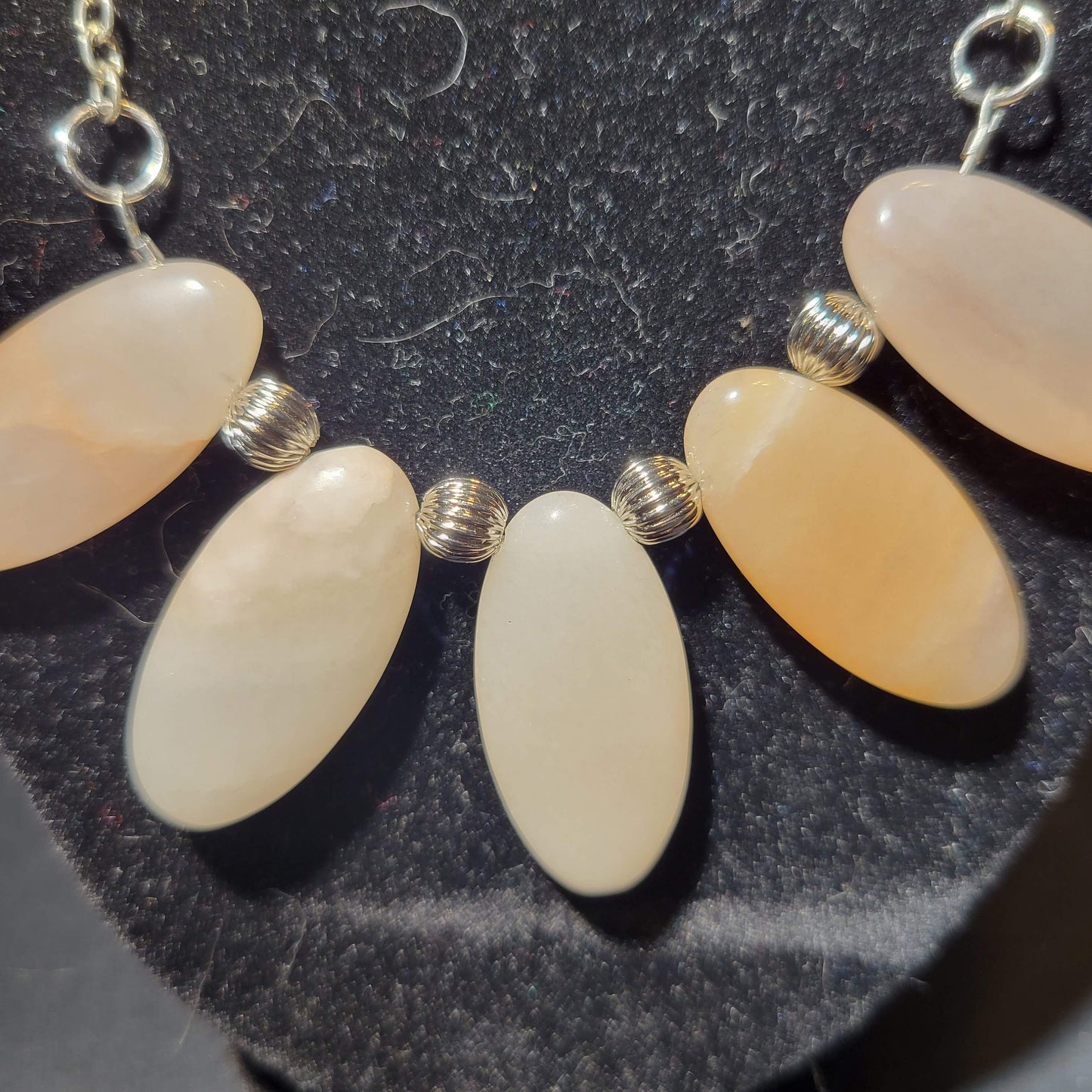 Pink Petal Beaded Necklace