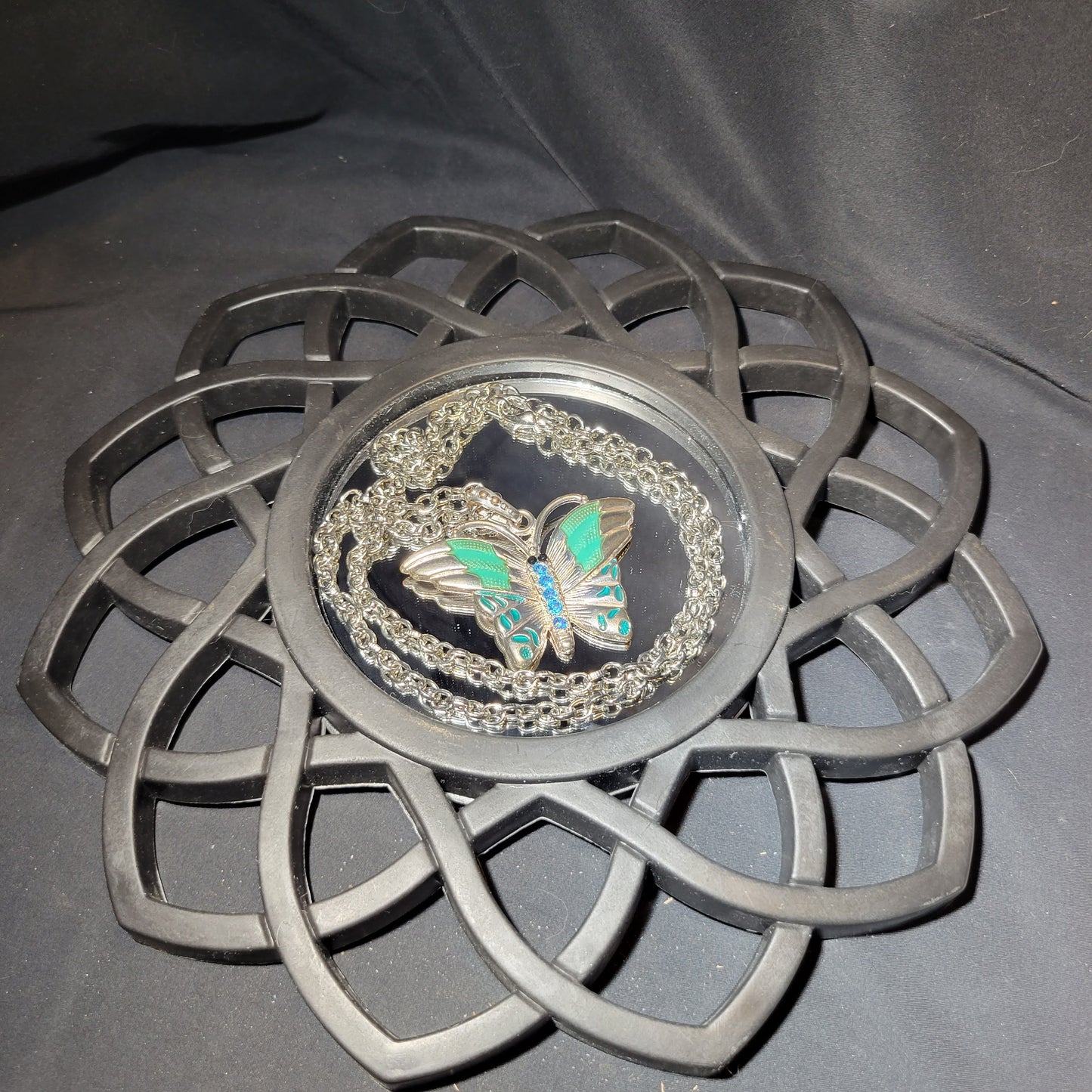 Silver Butterfly Pendant Necklace