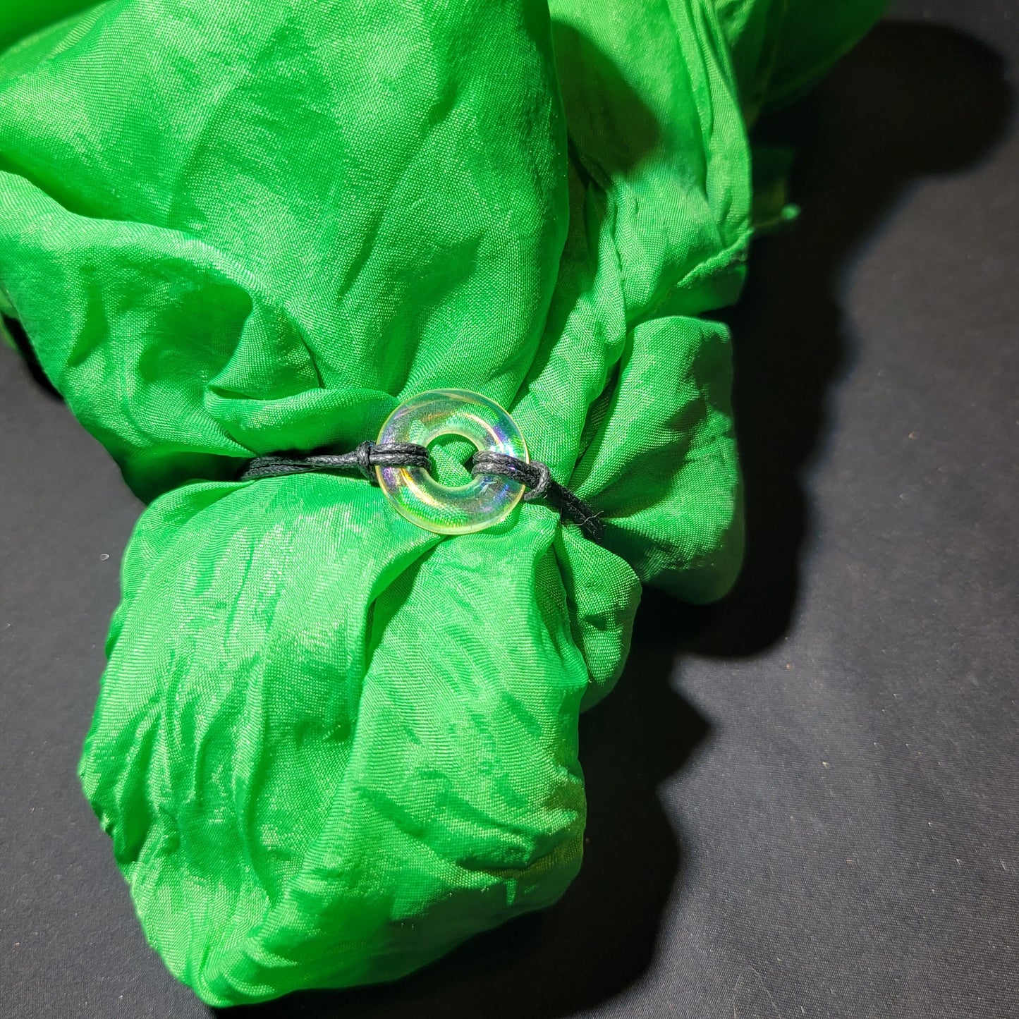 Iridescent Doughnut Charm Bracelet