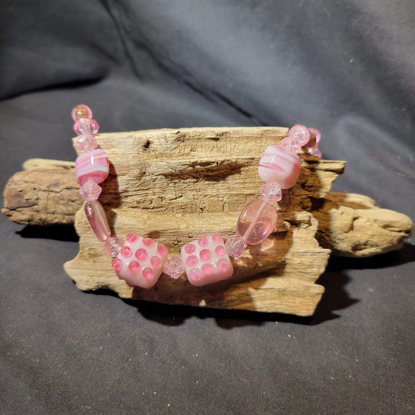 Pink Beaded Necklace