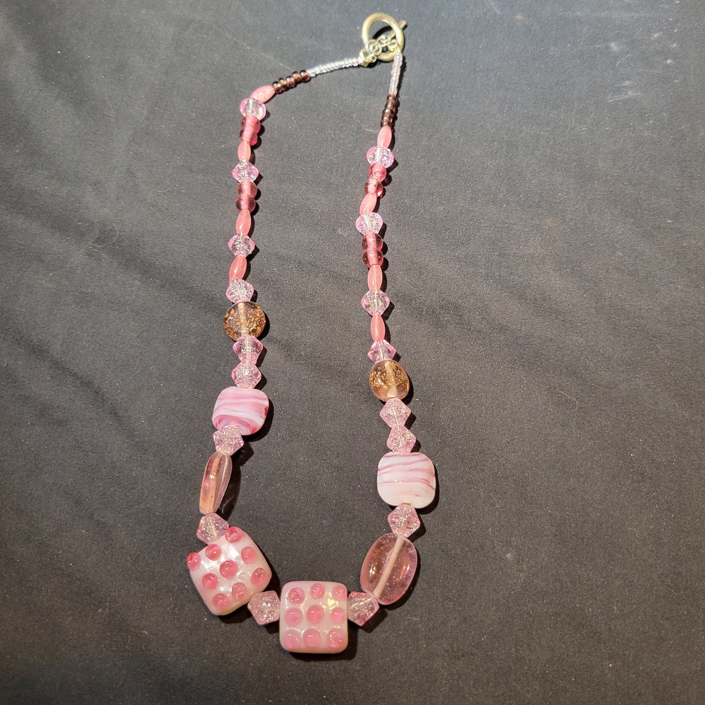Pink Beaded Necklace