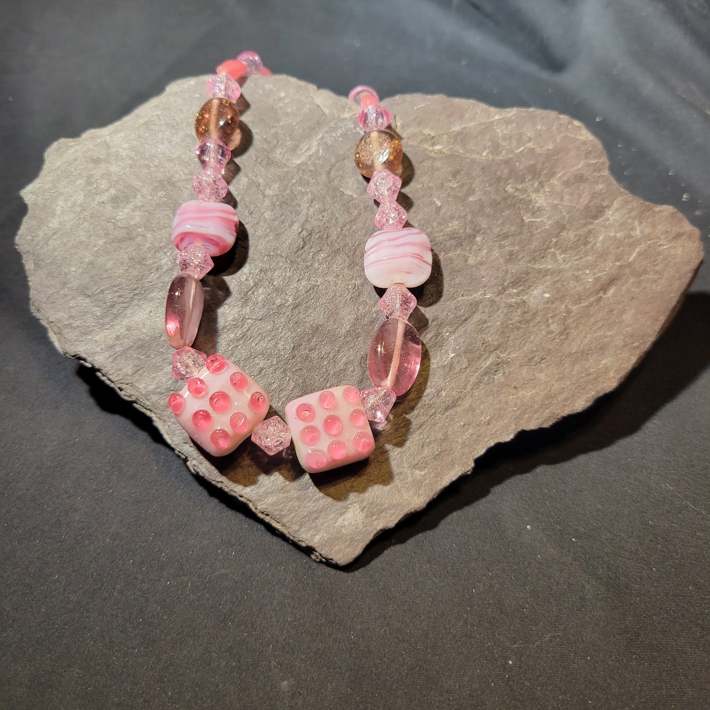 Pink Beaded Necklace