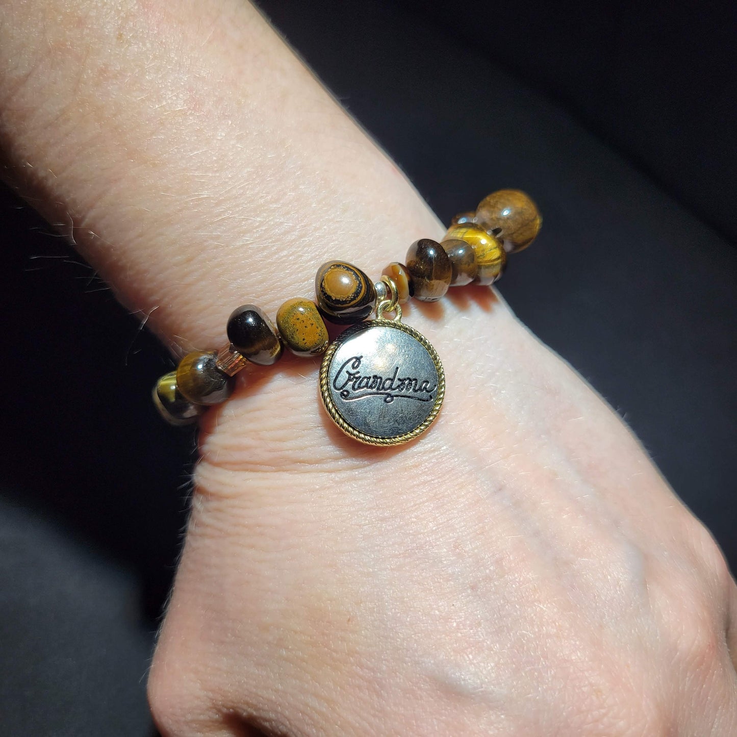 Grandma Beaded Charm Bracelet