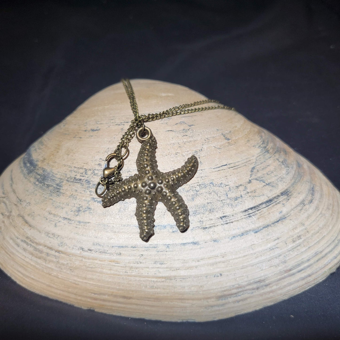 Bronze Starfish Pendant Necklace