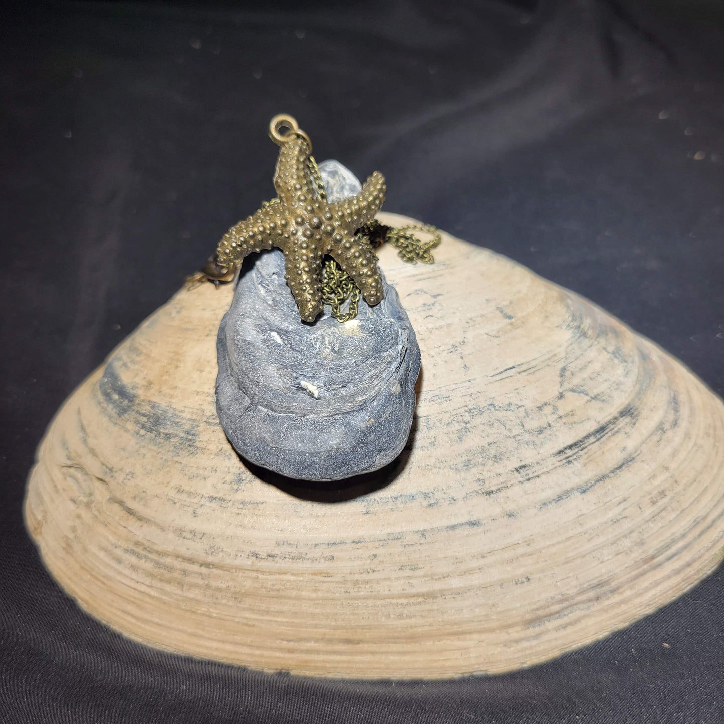 Bronze Starfish Pendant Necklace