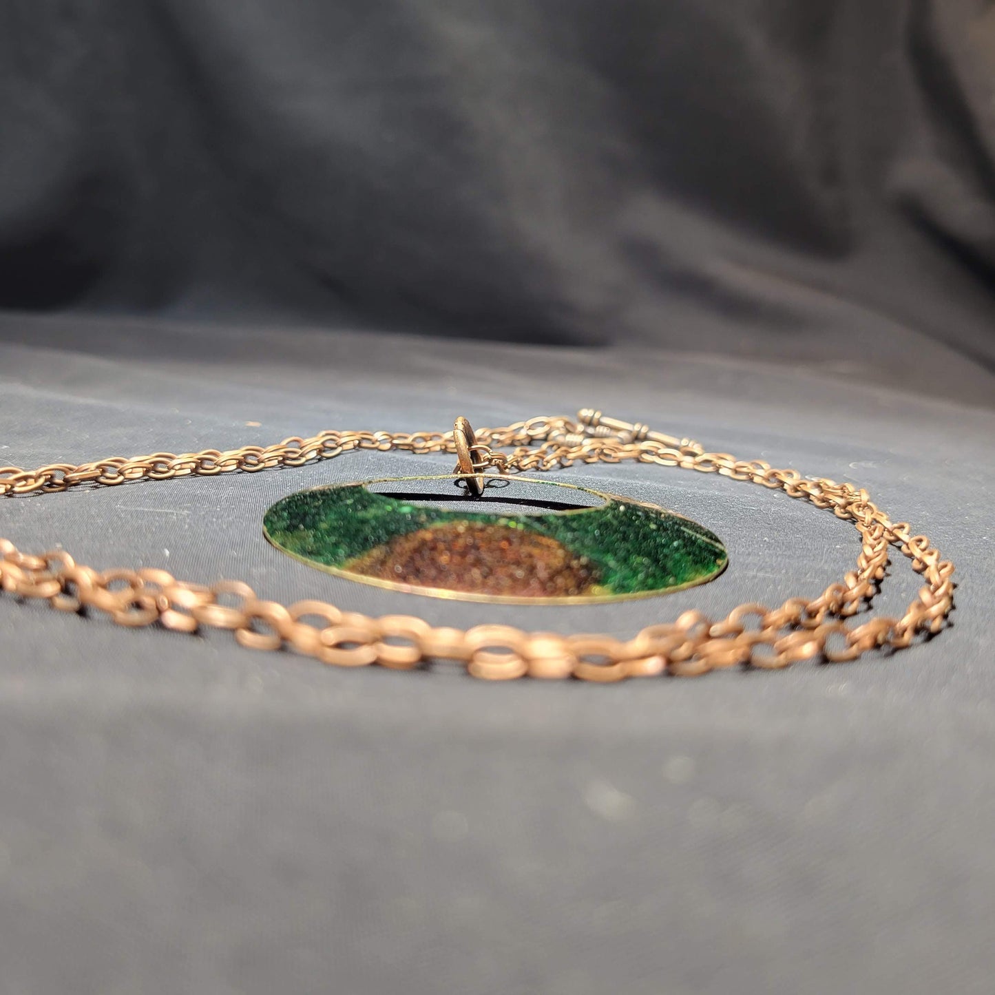 Green and Brown Pendant Necklace