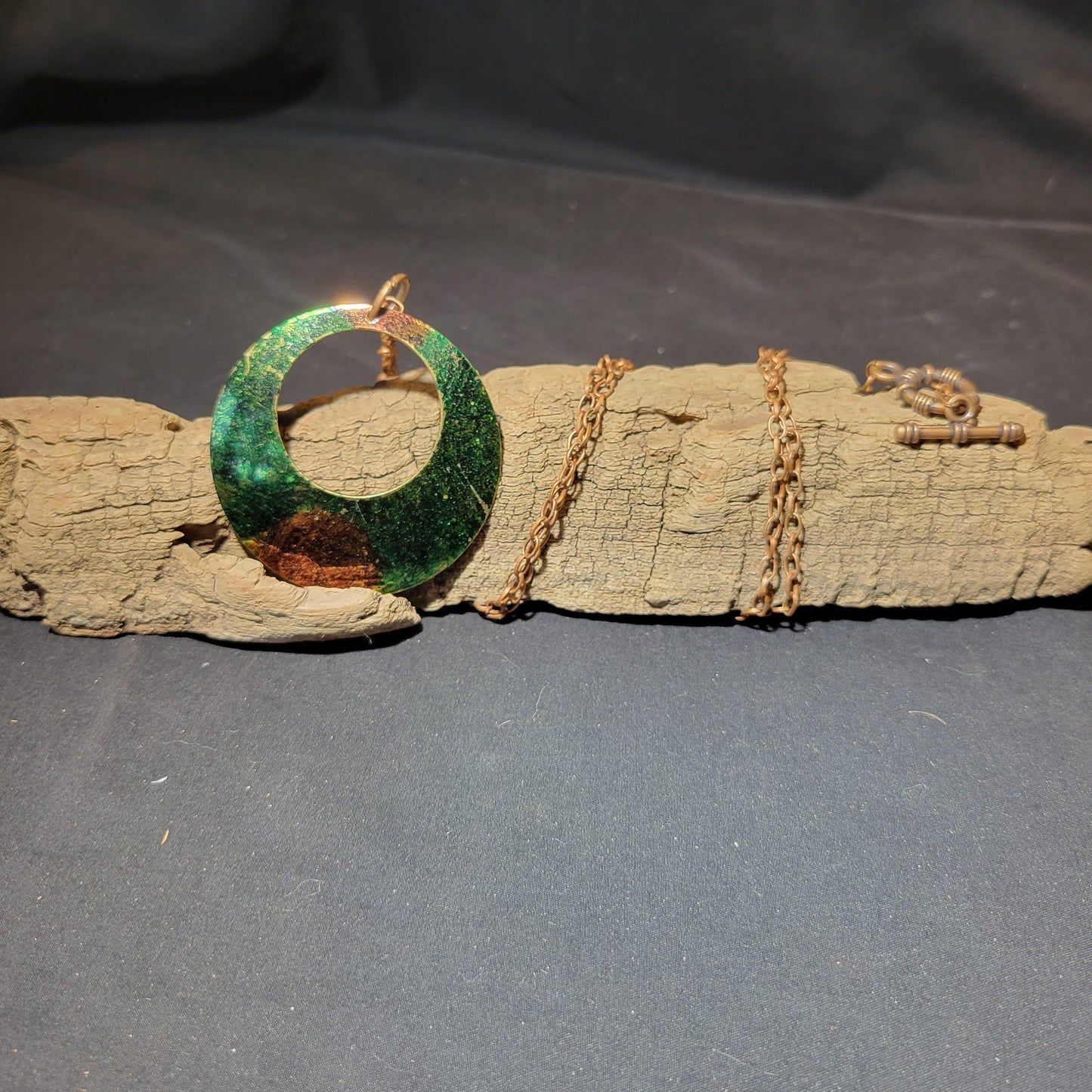 Green and Brown Pendant Necklace