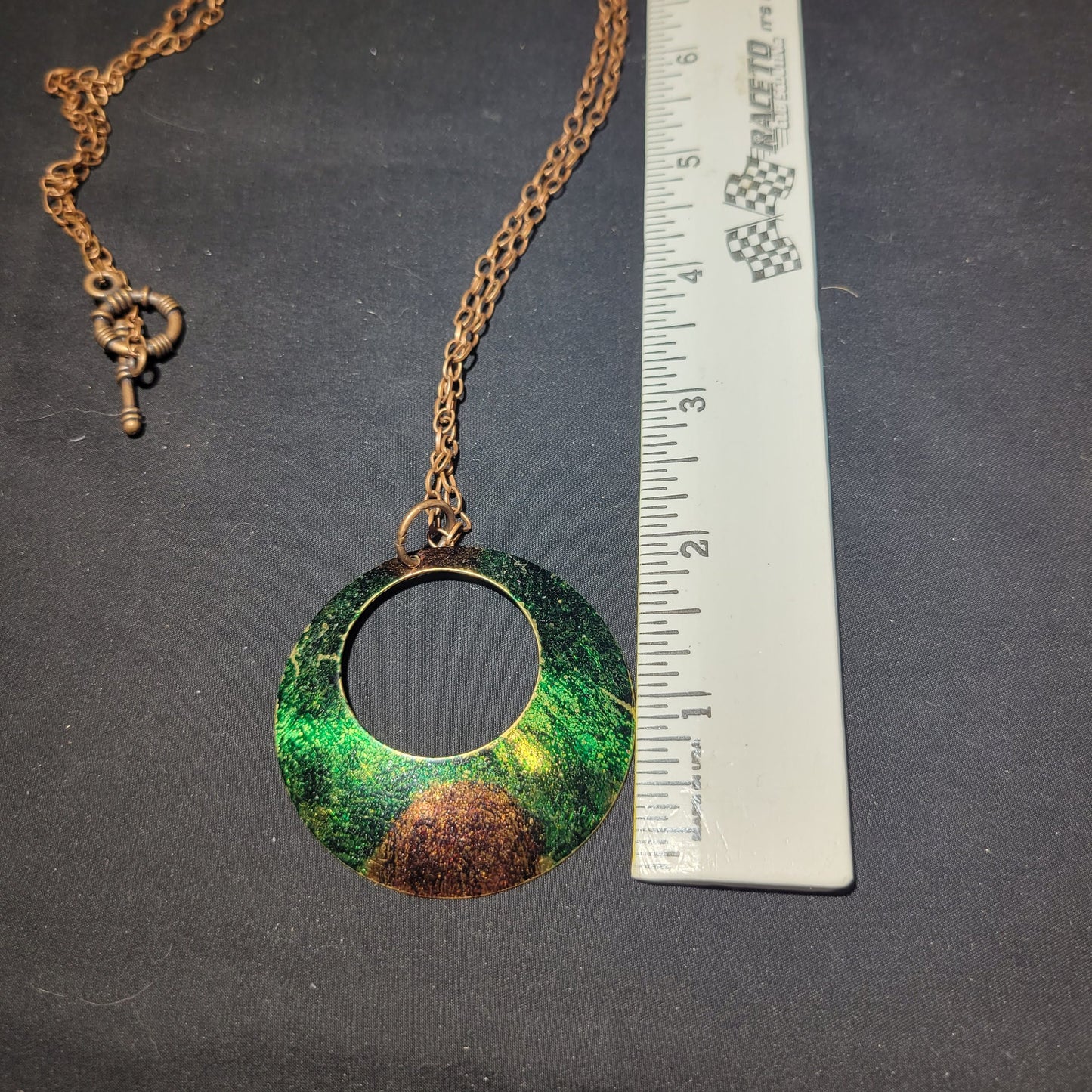 Green and Brown Pendant Necklace