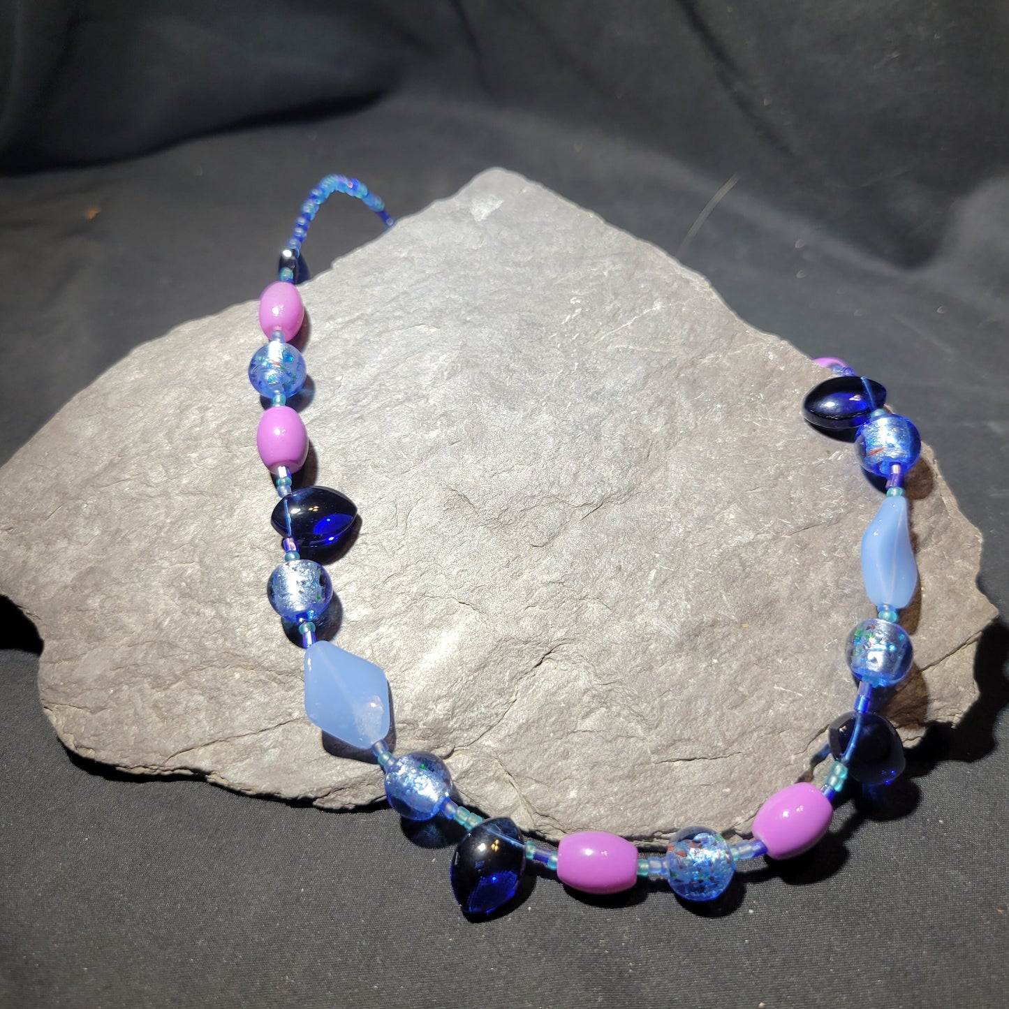 Blue Glass Necklace