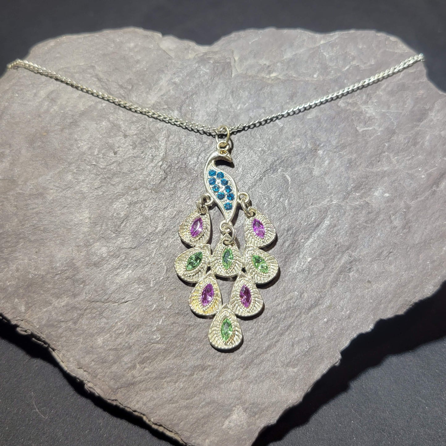 Peacock Pendant Necklace