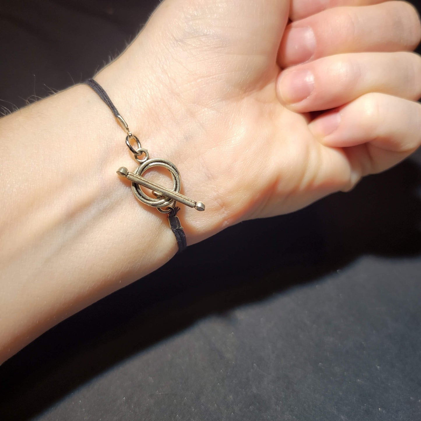 Iridescent Doughnut Charm Bracelet