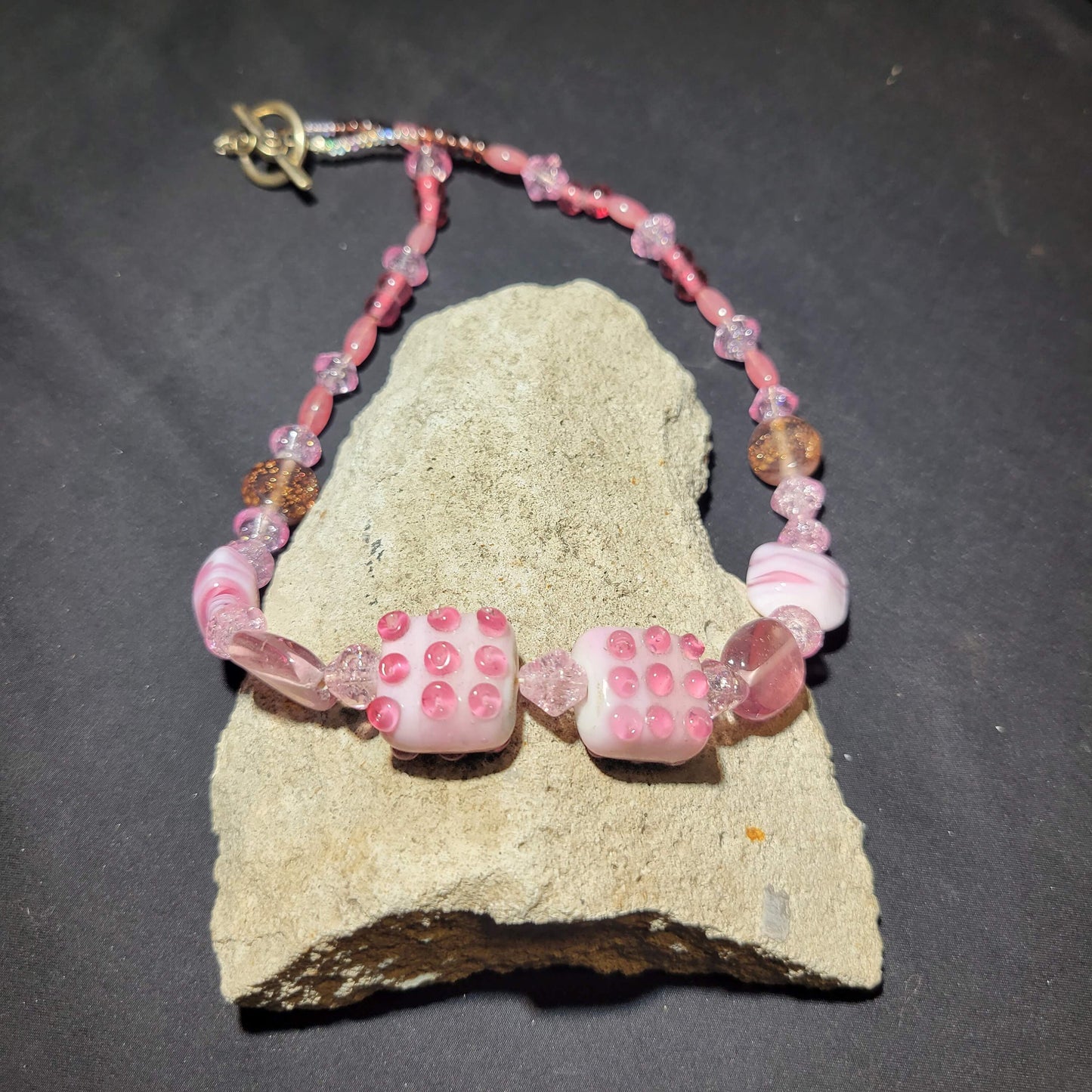 Pink Beaded Necklace