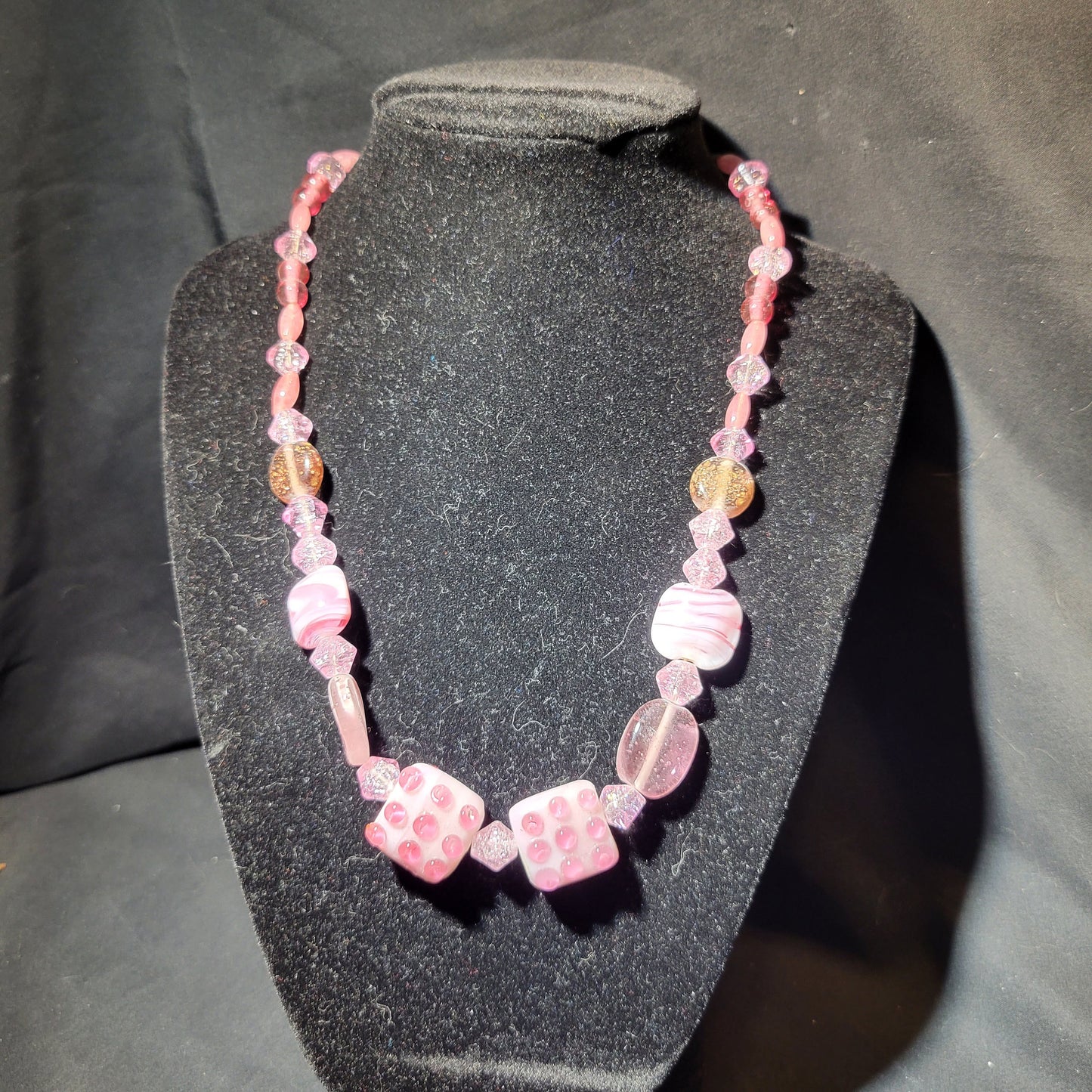 Pink Beaded Necklace