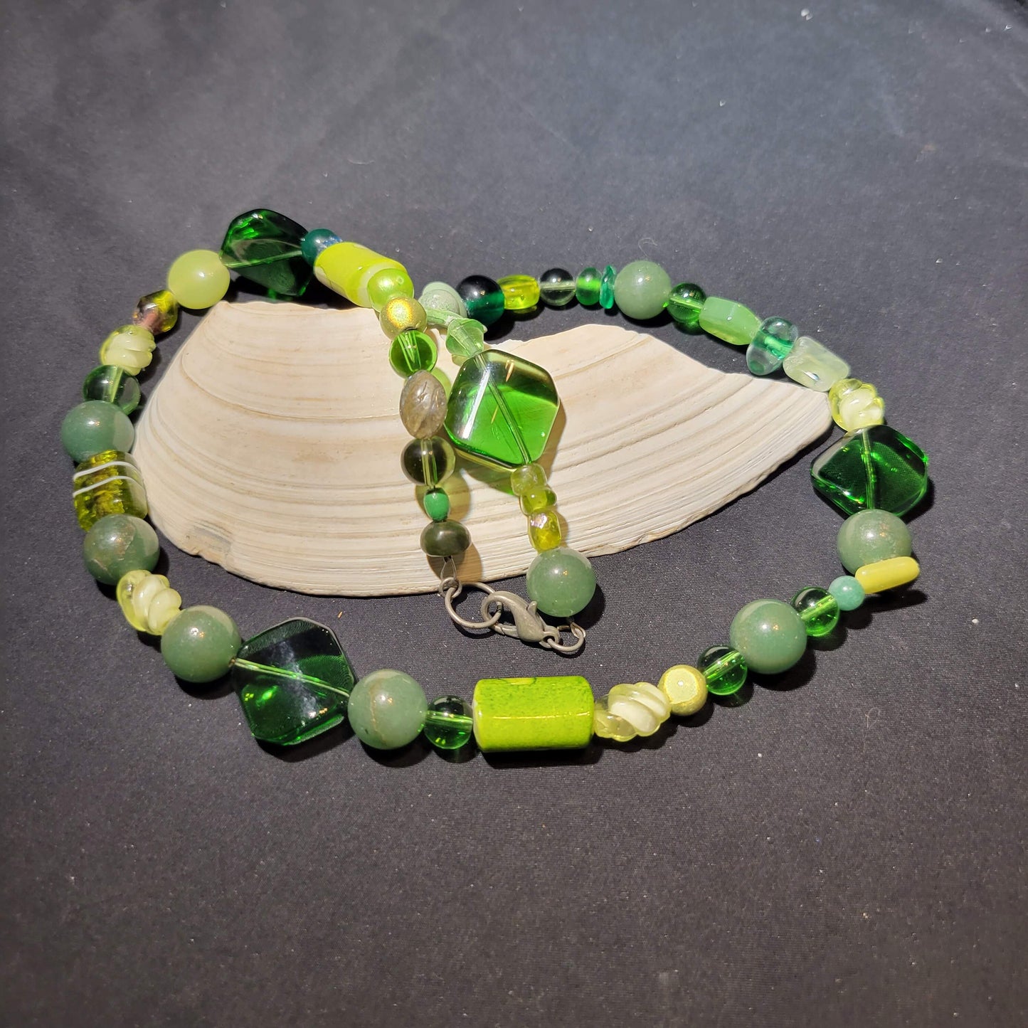 Green Beaded Necklace