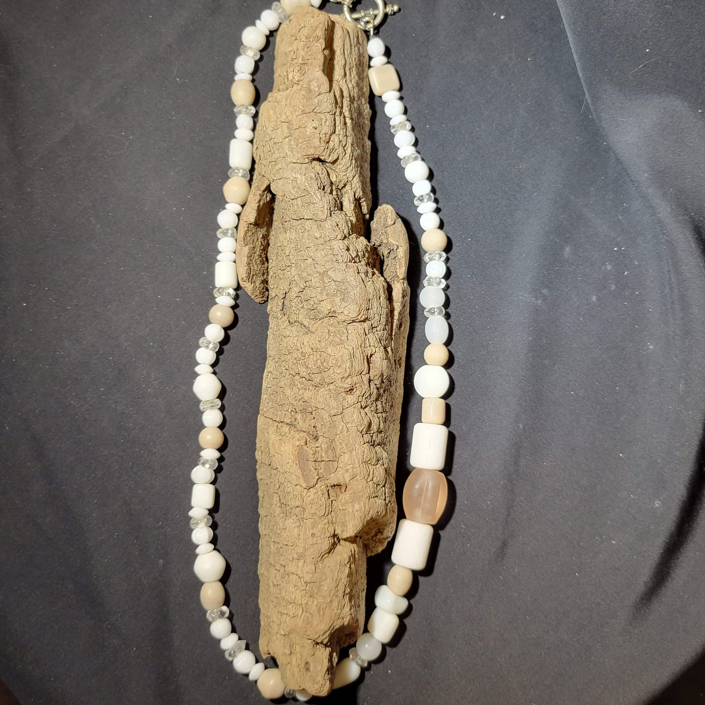 Marshmallow Bluff Beaded Necklace