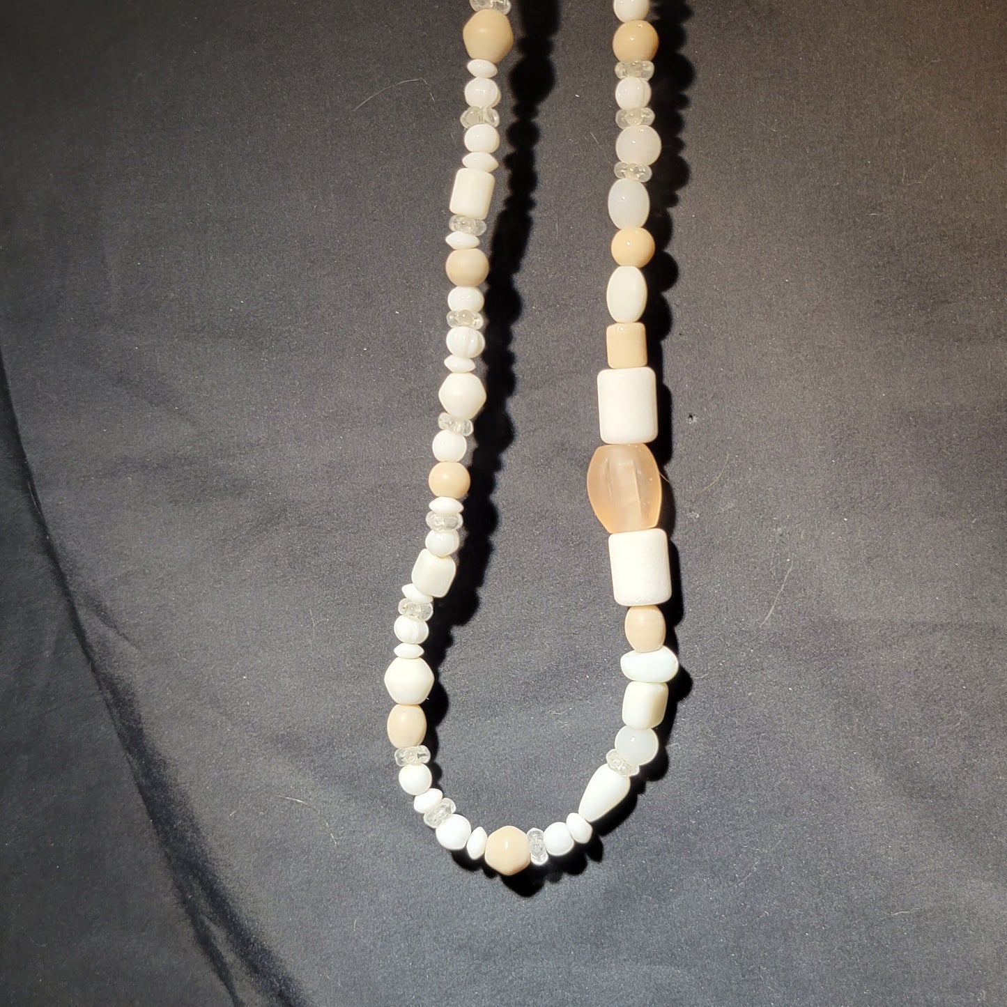 Marshmallow Bluff Beaded Necklace