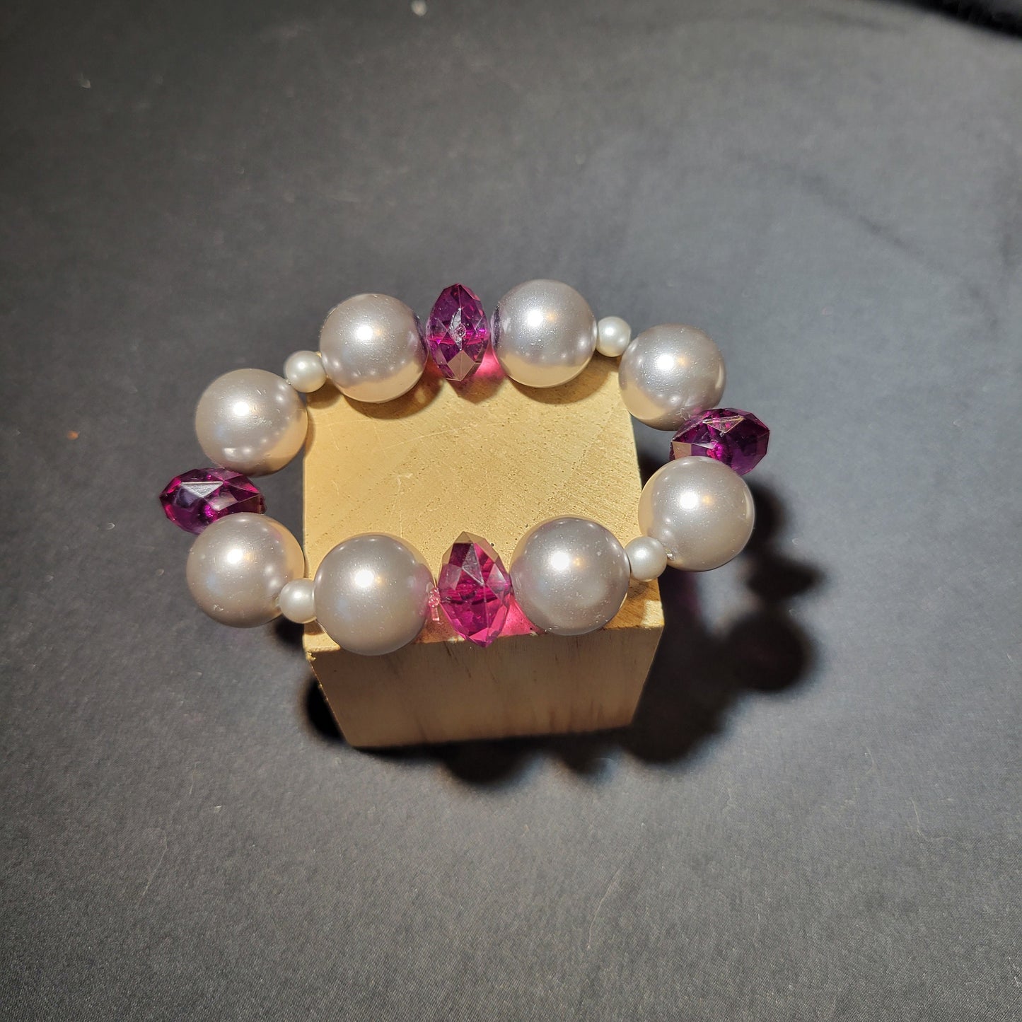 Grey and Purple Bracelet