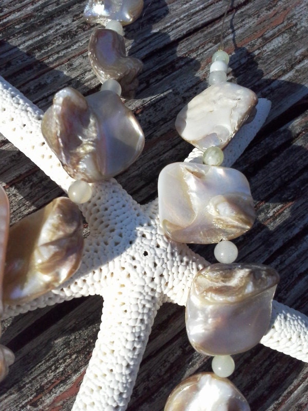 Tan shell necklace
