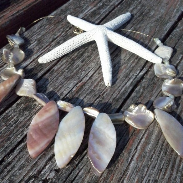 Tan shell necklace