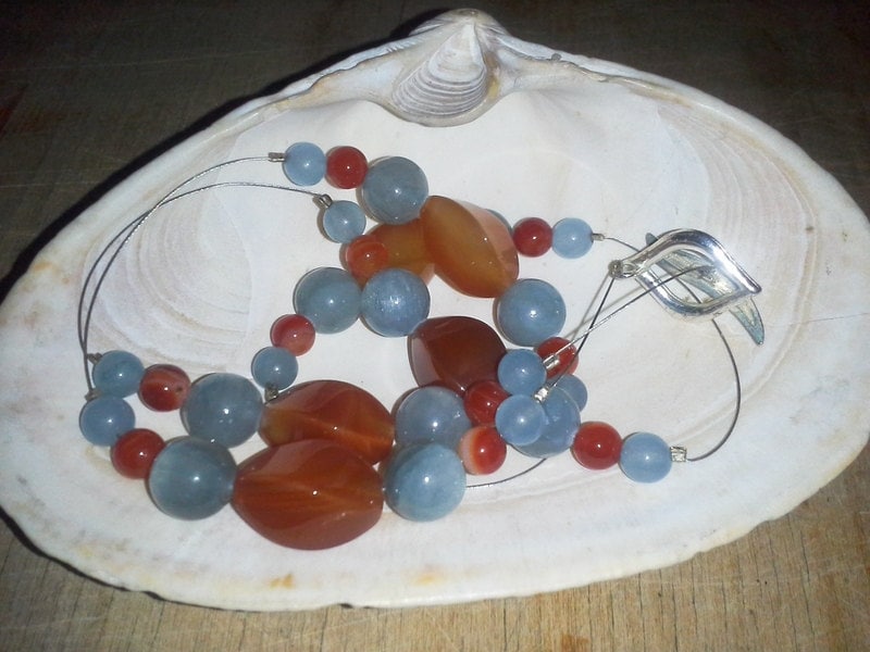 Burnt Air Beaded Necklace