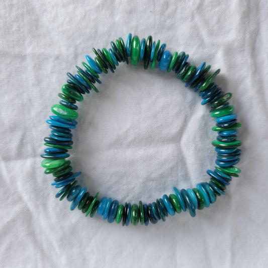 Aqua Shell Bracelet