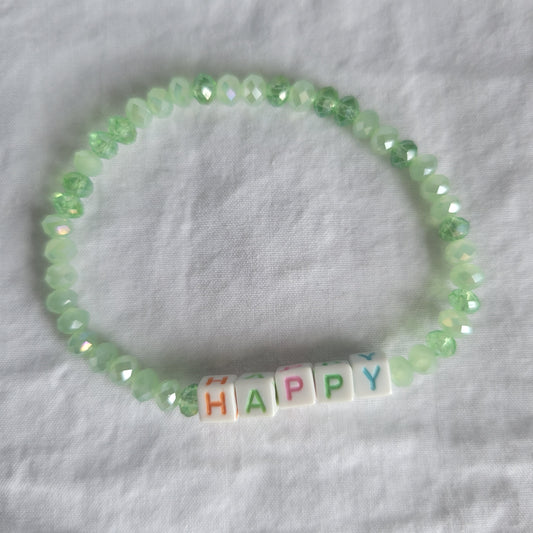 Happy Beaded Bracelet