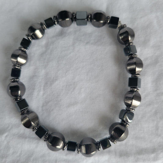 Hematite Beaded Bracelet