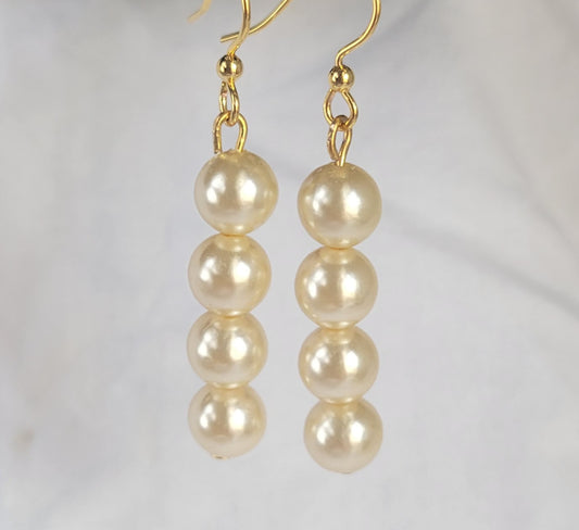 Faux Pearl Earrings