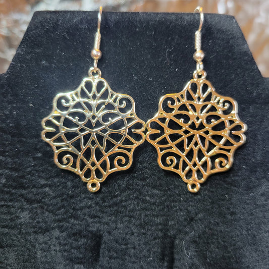 Gold Filigree Earrings