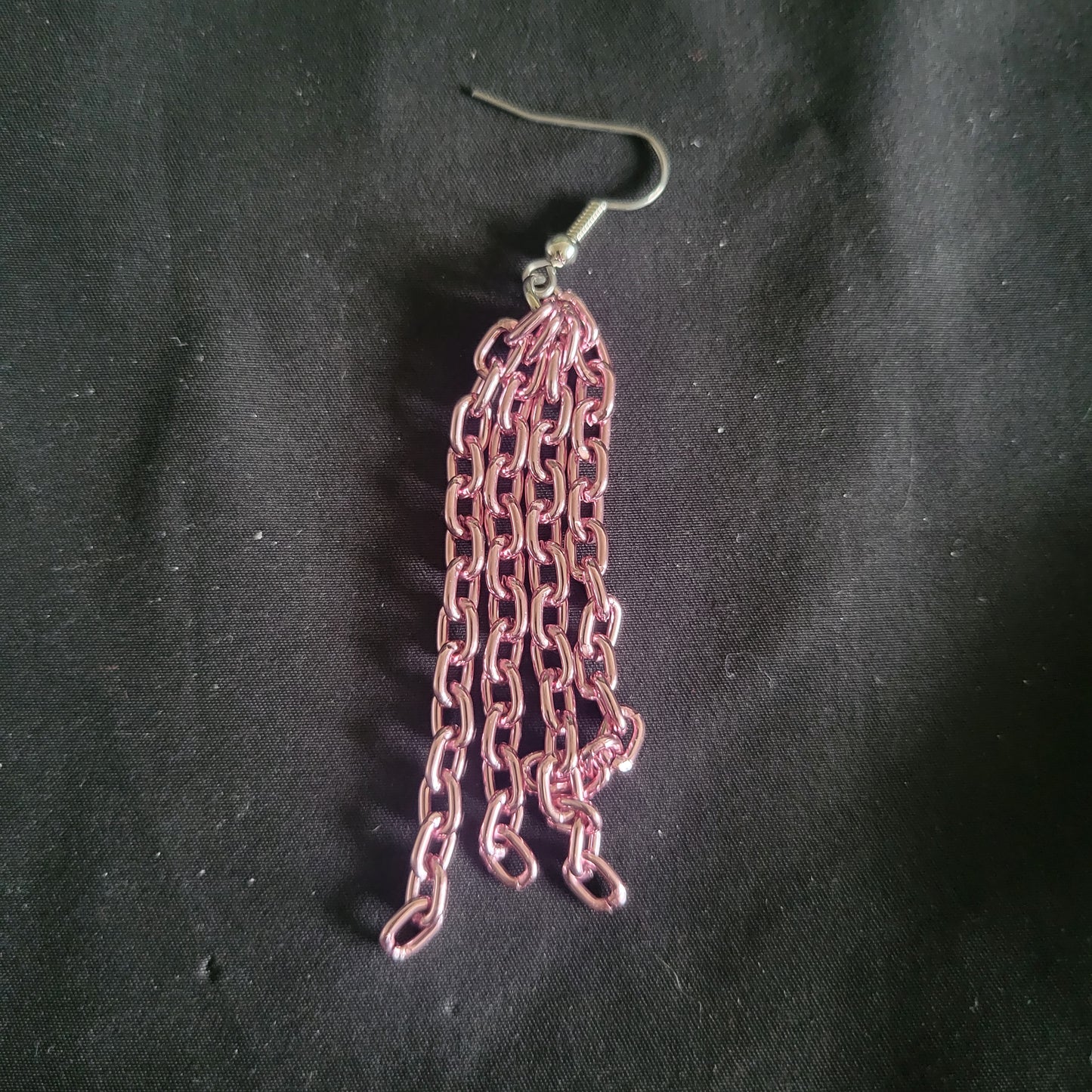 Pink Chain Earrings