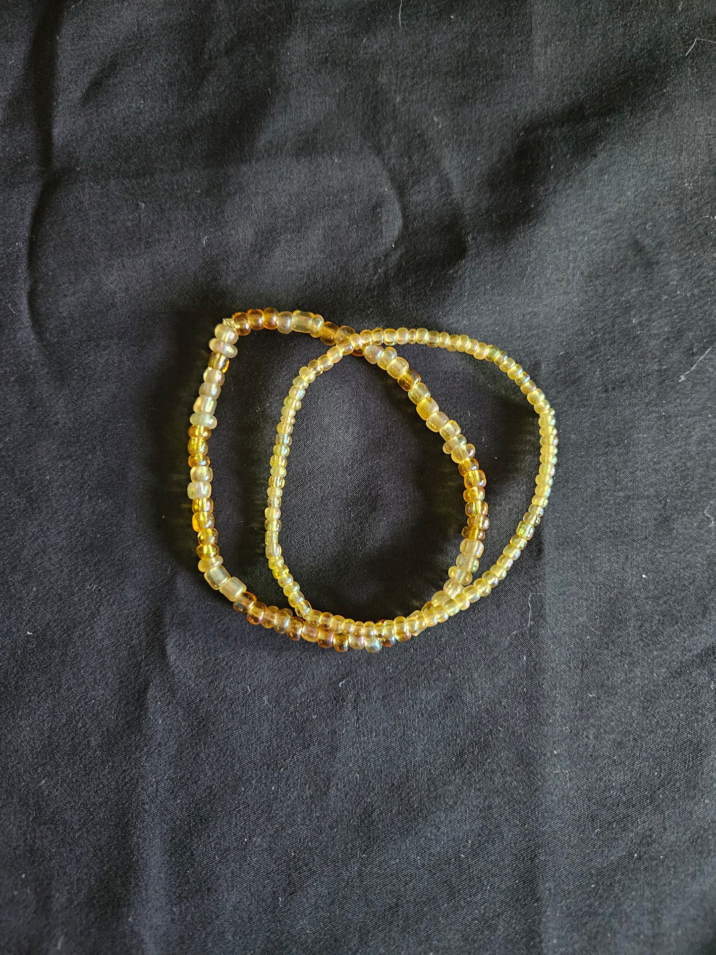 Yellow Beaded Set