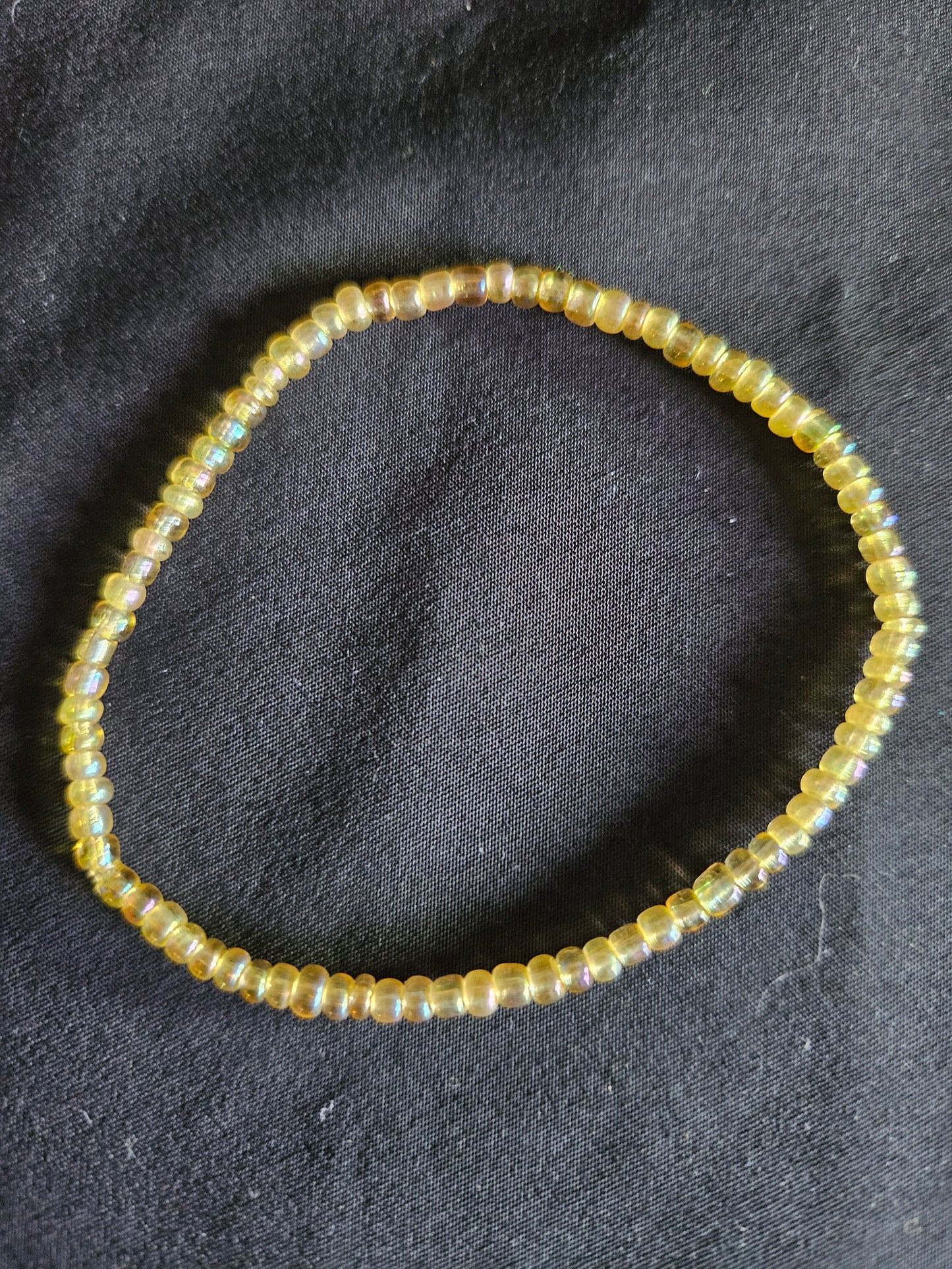 Yellow Beaded Set