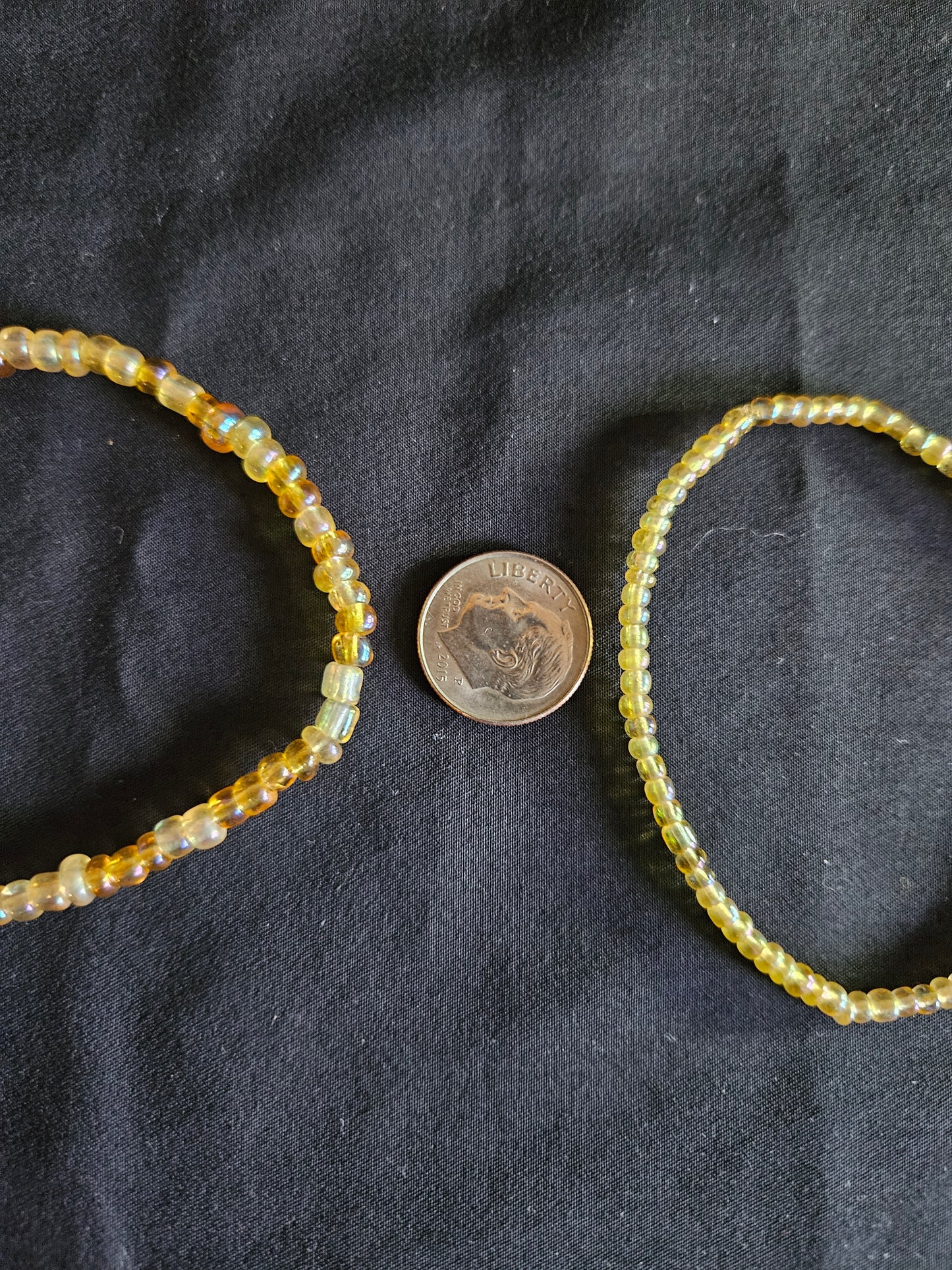 Yellow Beaded Set