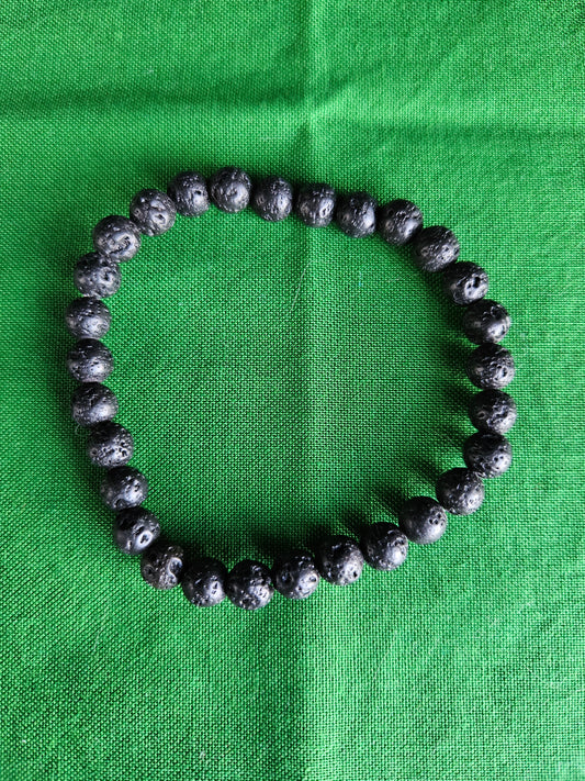 Lava Rock Beaded Bracelet