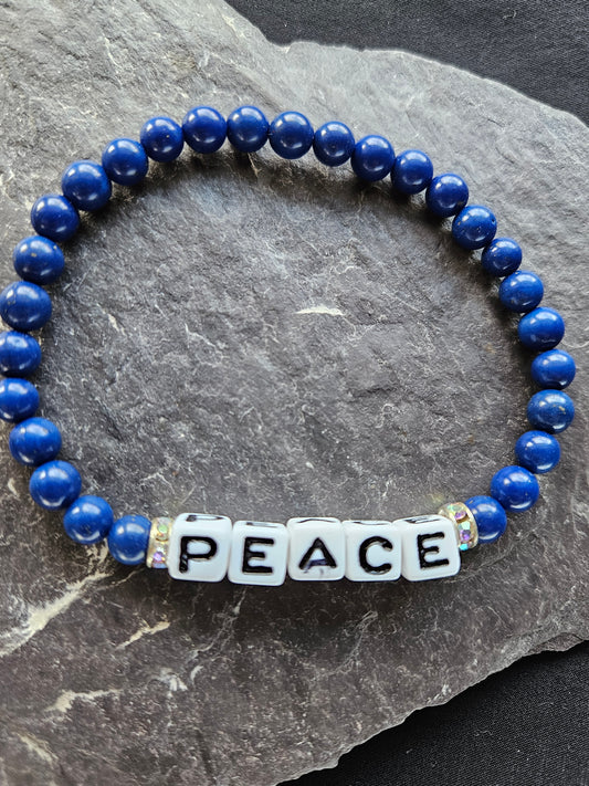 Peace Beaded Bracelet