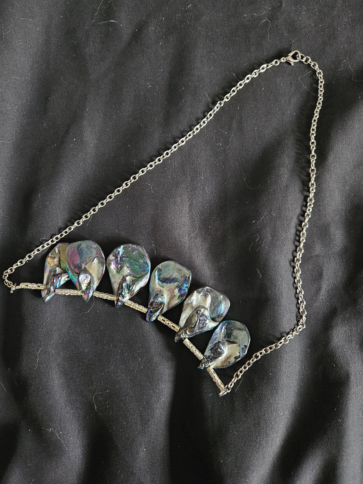 Muscle Shell Beaded Necklace