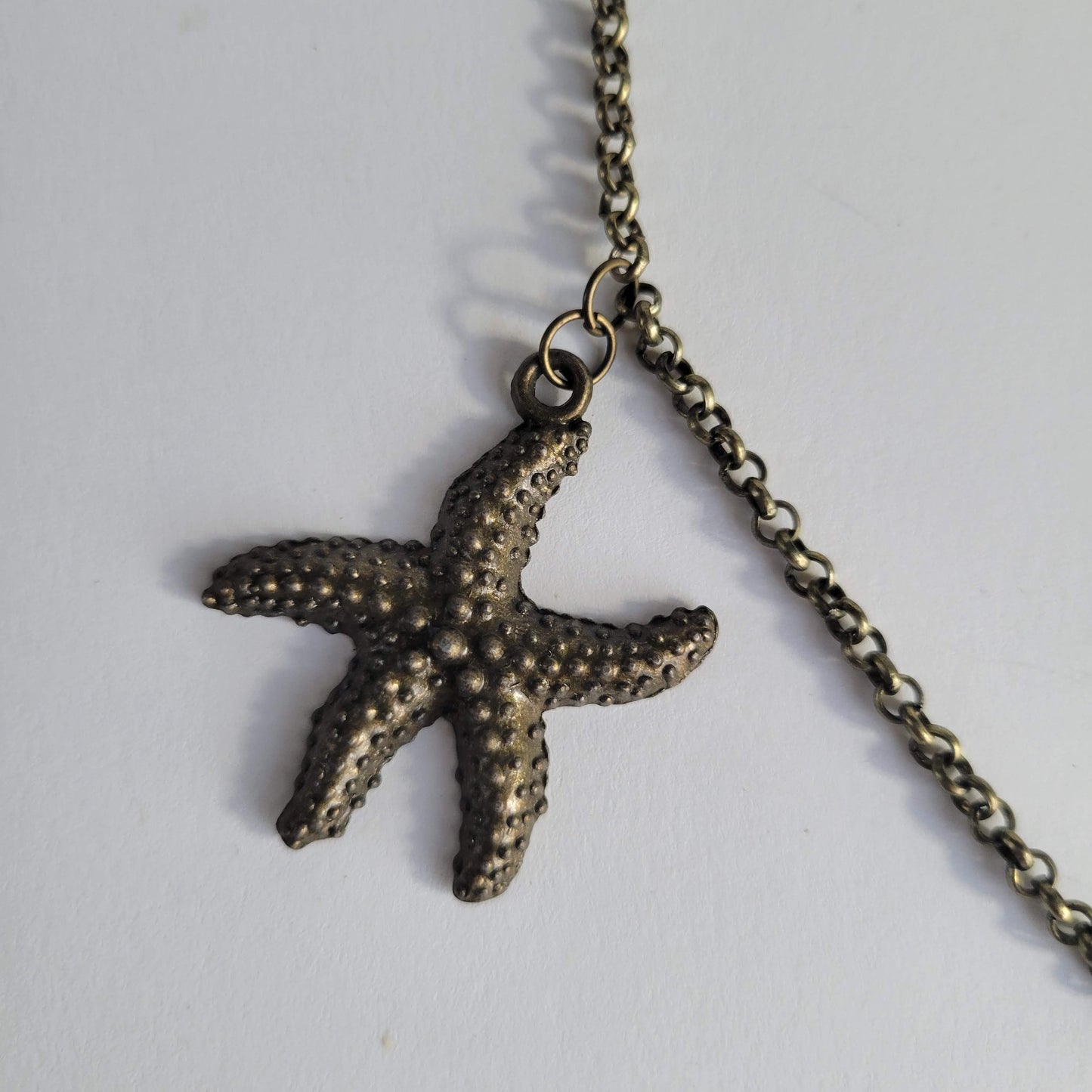Starfish Beaded Chain Necklace