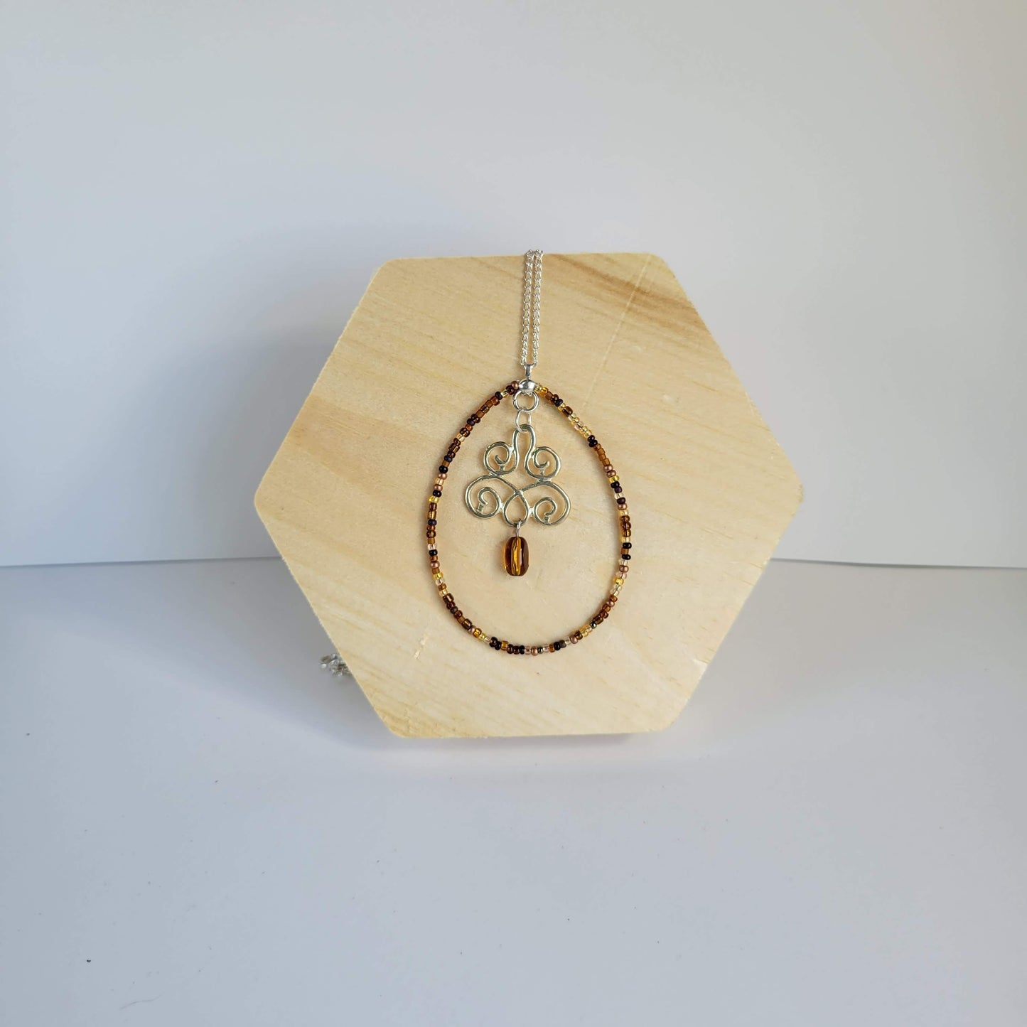 Beaded Pendant Necklace