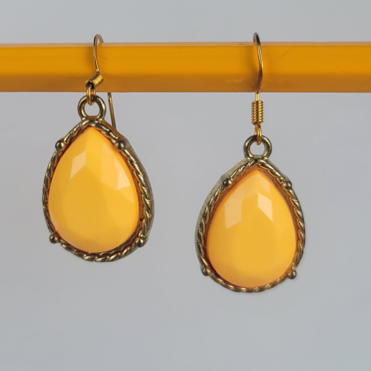 Tangerine Teardrop Earrings