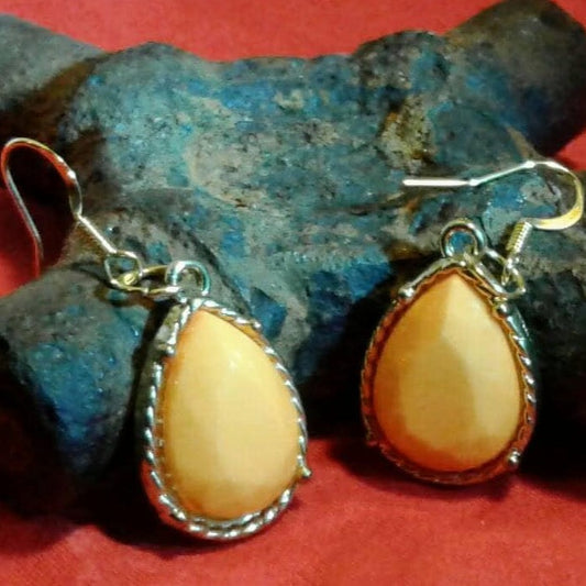 Tangerine Teardrop Earrings