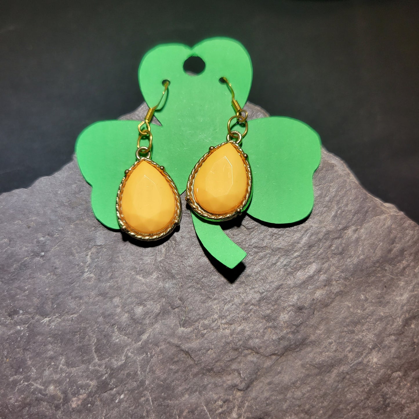 Tangerine Teardrop Earrings