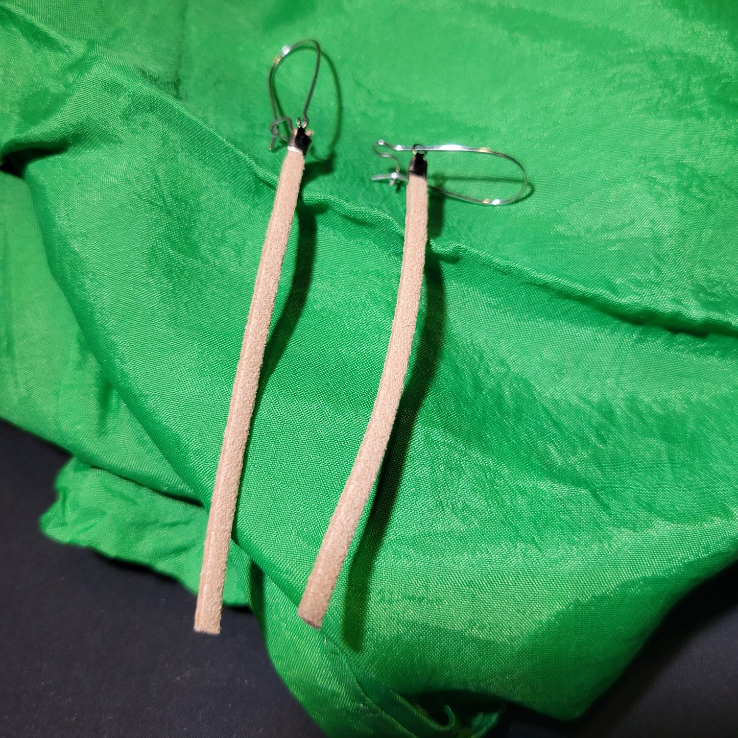 Leather Strip Earrings