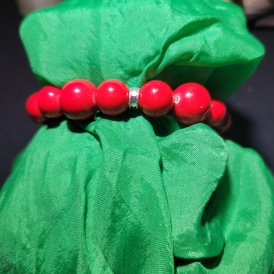 Red Beaded Bracelet