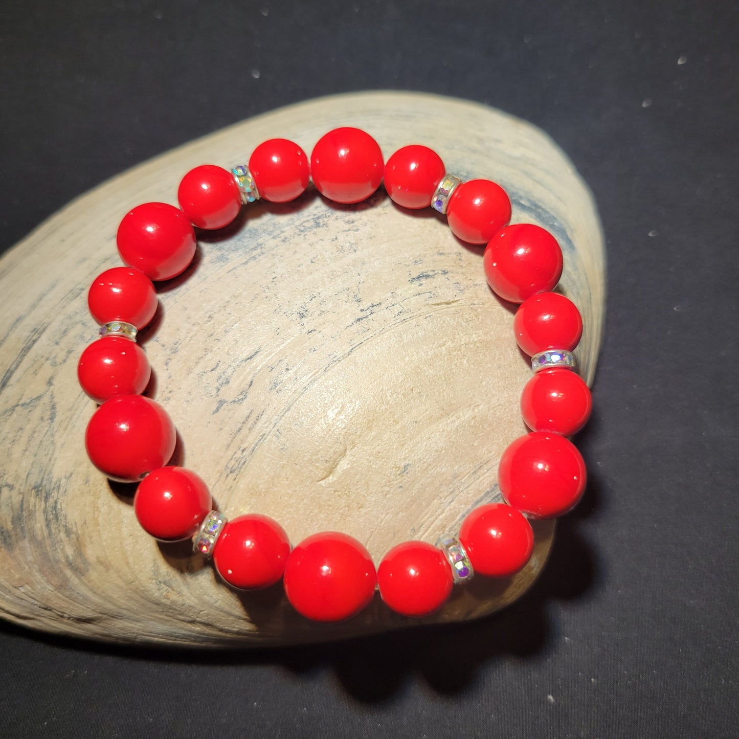 Red Beaded Bracelet