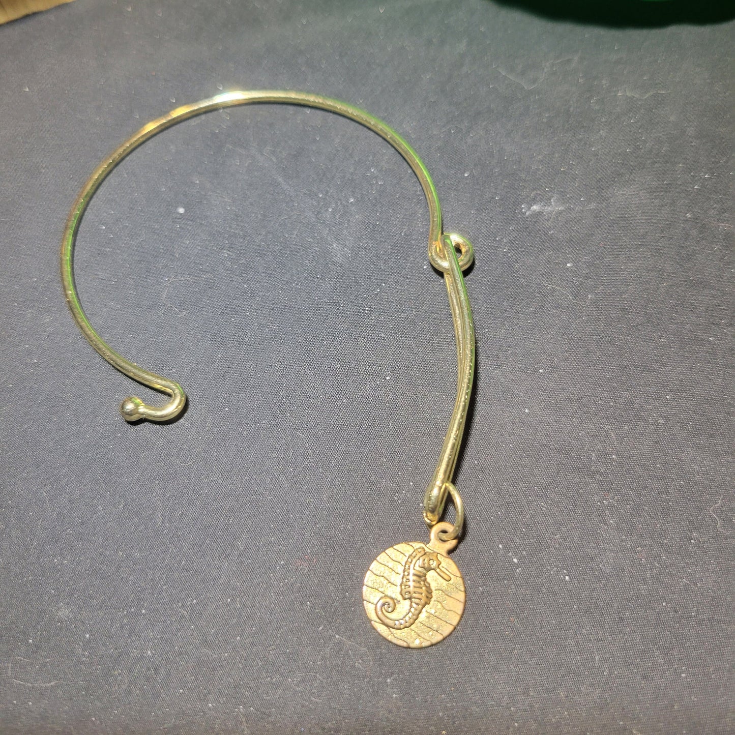 Gold Seahorse Charm Bracelet