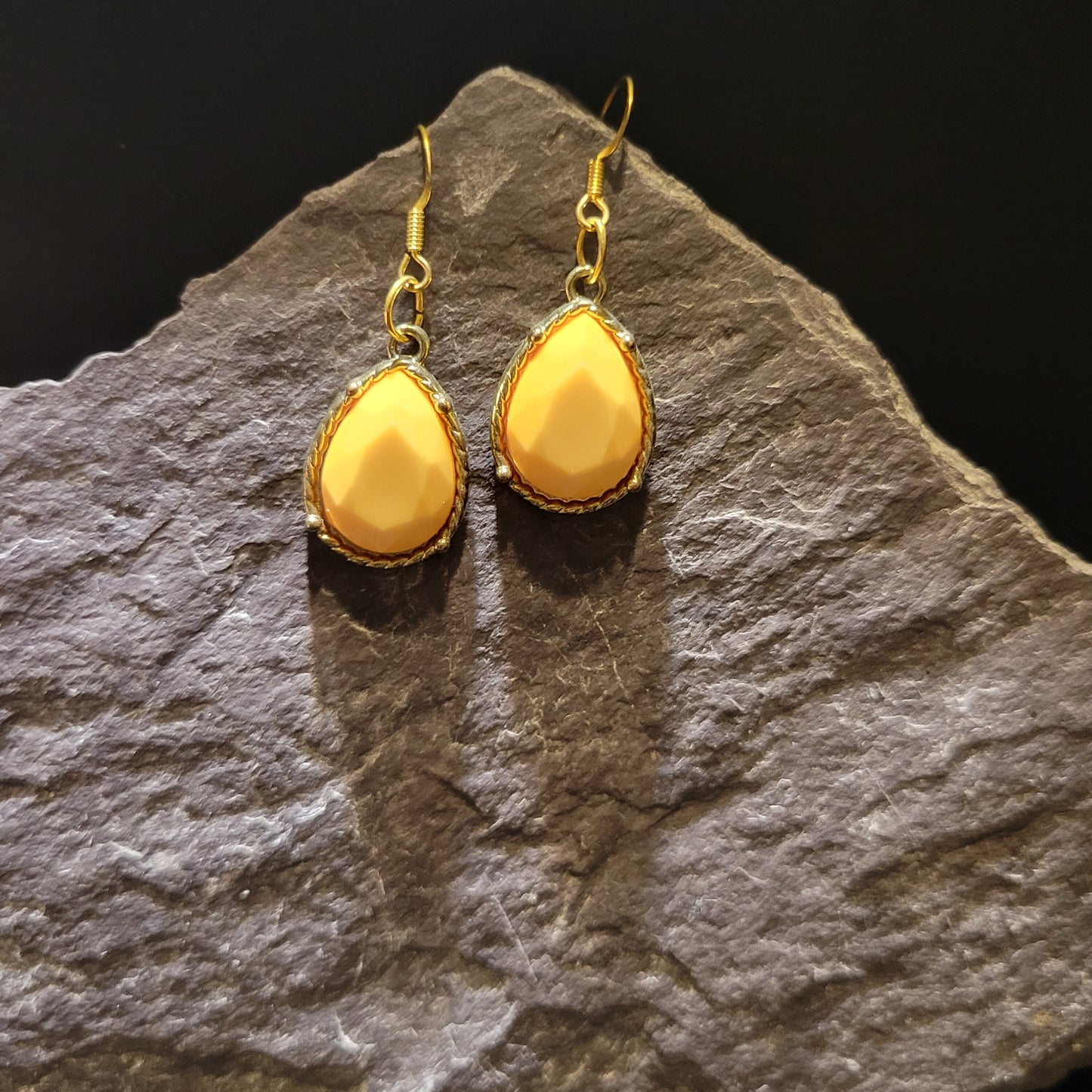 Tangerine Teardrop Earrings