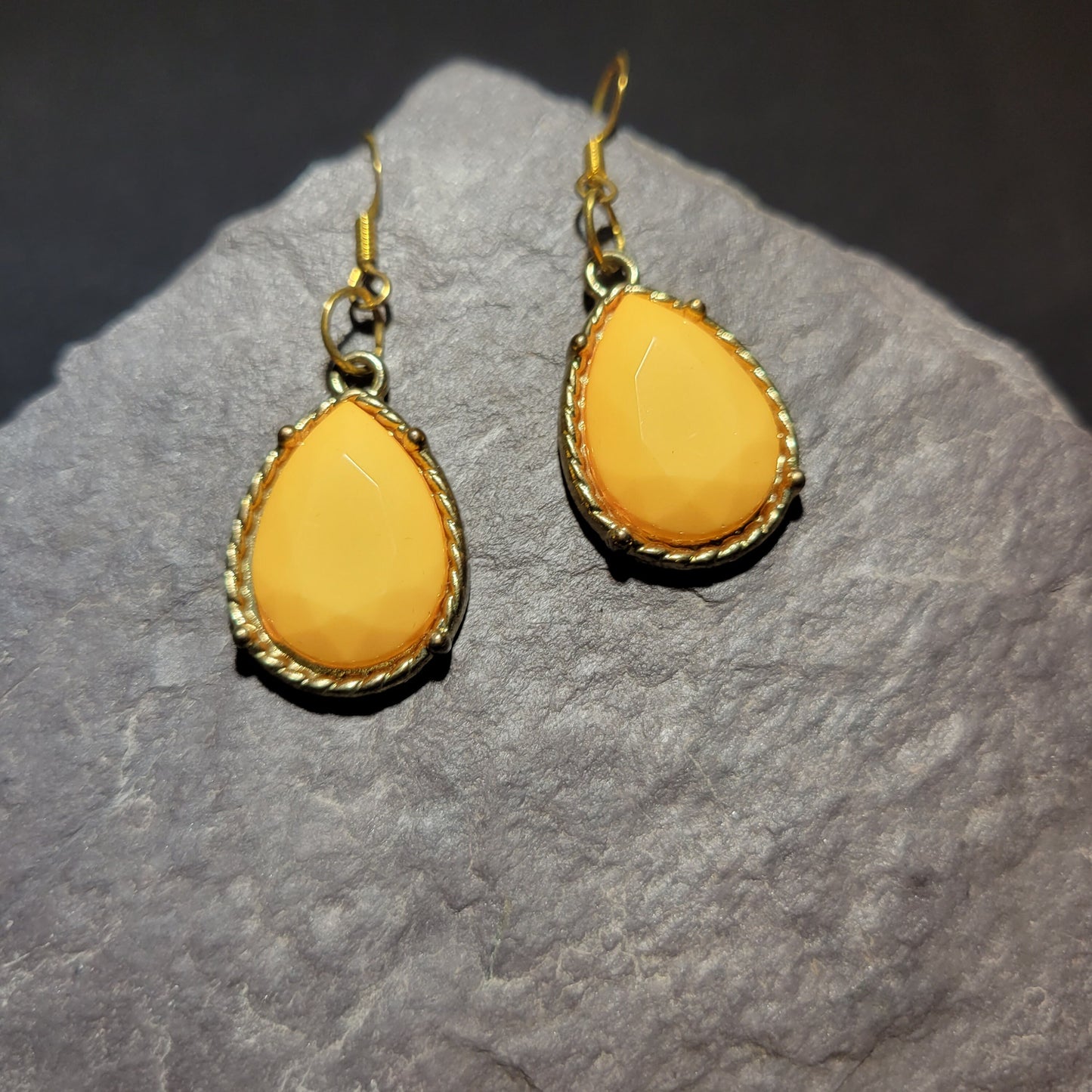 Tangerine Teardrop Earrings